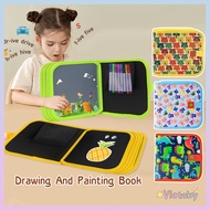 Victoky ﻿Children Drawing Book Doodle Educational Toys Portable Reusable Erasable Drawing Book For K
