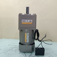AC 220V 60W  45rpm - 675rpm Single Phase Gear Motor, Fixed / Constant Speed Motor With Gearbox
