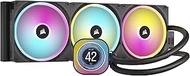 CORSAIR iCUE Link H170i LCD Liquid CPU Cooler - 420mm AIO - QX140 RGB Fans - 2.1” IPS LCD Screen - F