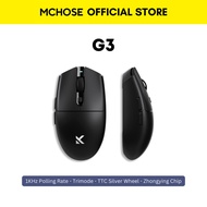 MCHOSE G3 Wireless Mouse 3 Modes Connection/PAW3311/PAW3395/Ultra-Lightweight/TTC Silver Switch/Zhon