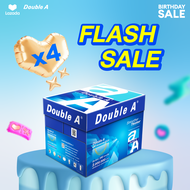 (4 กล่อง) Double A กระดาษถ่ายเอกสาร ขนาด A4 หนา 80 แกรม 500แผ่น ต่อรีม