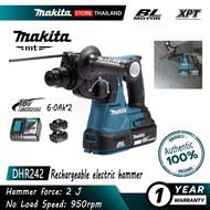 [Japanese Seiko, 1 year warranty] Makita DHR242 Cordless Electric Hammer 18V LXT Brushless Cordless 24mm Rotary Hammer Rechargeable Electric Drill Power Tool (with 2 batteries + charger)