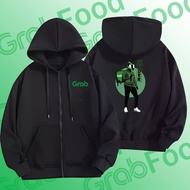 Grab Inspired Full Zip Hoodie | Urban Style Daily Wear | เสื้อฮู้ดซิปเต็มตัว ลาย Grab แฟชั่นสายเท่ (