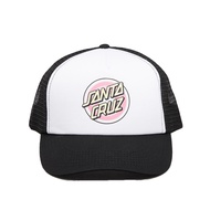 Santa Cruz Absent Gleam Dot Trucker Cap - White/Pink