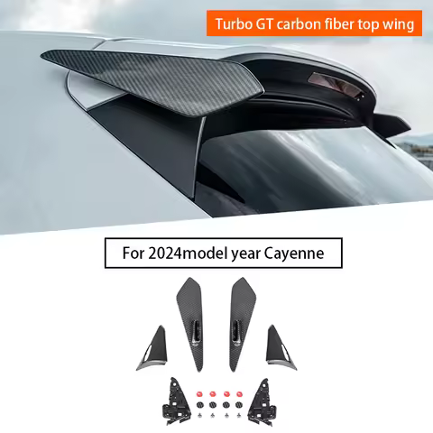 2018-Up For Porsche Cayenne 9Y0 Turbo GT Carbon Fiber Roof Spoiler