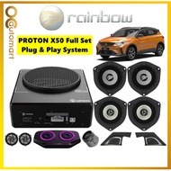Proton X50 Full Set Plug n Play Speaker Active Sub Woofer Built in DSP Sound System Package