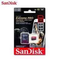 SanDisk Extreme PRO A2 U3 UHS-I 高速 記憶卡 TF卡 4K(SD-SQXCD-256G)