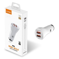 🇲🇾*Ready Stock*LDNIO C511Q Car Charger 2 USB QC3.0 Fast Charging Electronic Small Car Charger