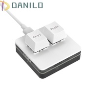 DANILO Copy Paste Keypad, Mini Acrylic Custom Mini 2 Key Keypad, Keypad Accessories Type-c Interface