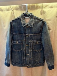 VISVIM FW13 101 DENIM JKT DAMAGED SIZE 2