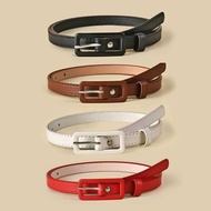 Fashion Women Girls Belts PU Leather Round Metal Pin Buckle Waist Belt Waistband