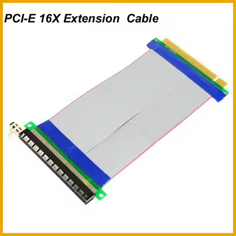 NEW 2026 PCI-E PCI Express 16X Riser Card Extender Flex Flexible Extension Cable for 1U 2U Small Cas