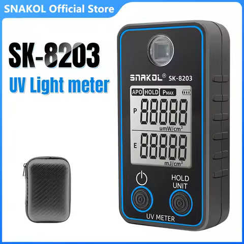 SK8203 Digital UV Illuminometer Professional UV Tester Ultraviolet Meter uvb Measurement Portable Ph