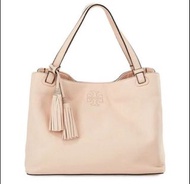 Tory Burch Thea Center Zip Leather Tote Bag