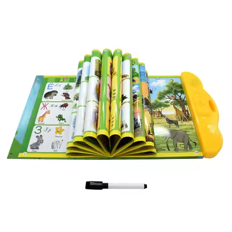 Russian Learning Machine Tablet Toys Transportation Study Book for Teaching