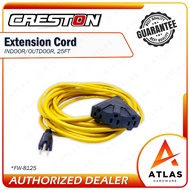 Creston Indoor/Out-door Heavy Duty Extension Cord 25FT FW-8125 Extension Wire Extension Plug Heavy D