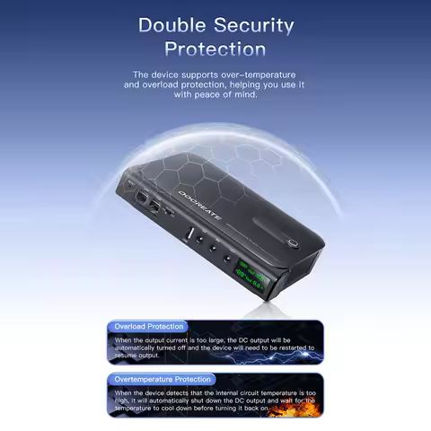 DC1036L 36W Digital UPS Uninterruptible Power Supply Box 5V/9V/12V/15V/24V Multi-Output for Router H