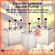 【WUCHT】2L Stainless Steel Sauce Dispenser Pump 2 Liters Single Tank Double Tank 2L Sauce Pump Mcdona