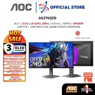 AOC AGON PRO AG276QZD / AG276QZD2 27" OLED GAMING MONITOR (27" / OLED / QHD / 240Hz / 0.03ms(GTG) / 