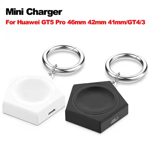 Wireless Mini Charger Adapter For Huawei Watch GT5 46mm 42mm/GT4 41mm/Watch4/ GT2 Pro/GT3 /Honor Wat