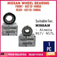 NISSAN LAHER RODA DEPAN (40210-1HM0A) & BELAKANG (43210-1HMOA) -ALMERA N17/N17L WHEEL BEARING FRONT/