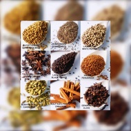 Rempah Ratus Bunga Lawang/ Lada Hitam/ Kulit Kayu Manis/ Cengkih/ Halba Biji /Herbs Spices/ Hot Item