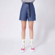【中性款】牛仔短褲 / 深藍