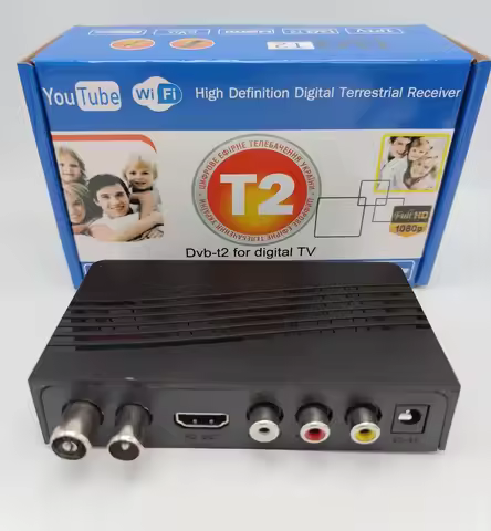 DVB-T2 Satellite TV Receiver HD Digital TV Receptor H.264 Decoder Supports WIFI For Indonesia Russia