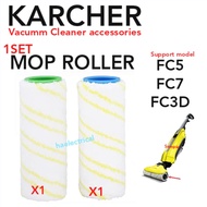 (1Set - 2PCS) Karcher Vacuum Mop Roller For Karcher FC5 / FC7 / FC3D