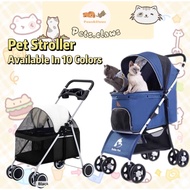 PetClaws Japanese 4 Wheel Pet Stroller Cat Trolley Dog Trolley Dog Pram Cat Stroller Dog Stroller Pe