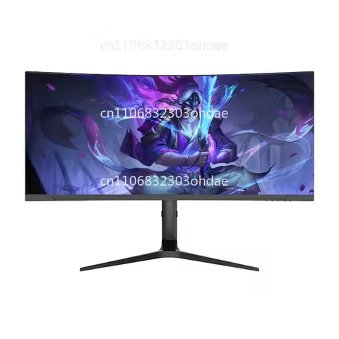 Curved 34 Inch 4k Gaming Monitor 165hz LED Backlight Frameless Gaming Monitors for Gamer