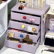 G2F Iron Desktop Storage Box Drawer Type Office File Multi-Layer Shelf Desktop Tin Storage
