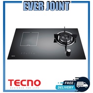 [Basic Installation Included] Tecno T788GI / T 788GI [73cm] Gas-Induction Hybrid Glass Hob