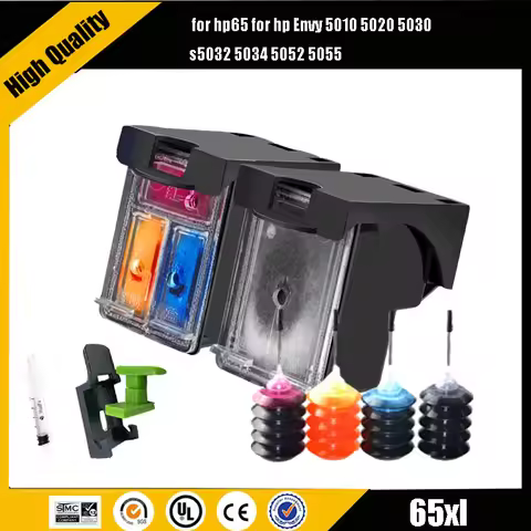 Einkshop Ink Cartridge 65XL Compatible for HP 65 XL Cartridge for HP65XL for HP65 for HP Envy 5010 5
