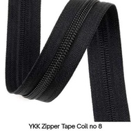 YKK Zipper Meter 08 RC Plastic Zipper Coil YKK Leaf Zipper no. 8 Chain 8RC Nylon Zipper