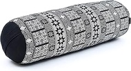 LEEWADEE Long Yoga Bolster Supportive Pilates Roll Cushion Neck Pillow Eco-Friendly Organic and Natural, 25.5x10x10 inches, Kapok