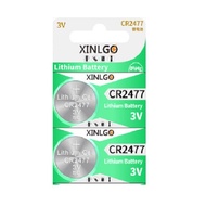 [SG] XINLGO CR2477 Lithium Cell Button Battery (2 Pieces)