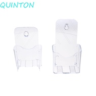 QUINTON Pamphlet Holder, Countertop Plastic A6 Brochure Holder, Literature Clear Organizer Portable 