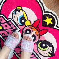 Chanel 24p 粉色厚底拖鞋 38號 99新配件塵袋