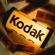 Kodak 200 Film Canister Storage Box with LED Light - Vintage Style Night Light & Film Organizer