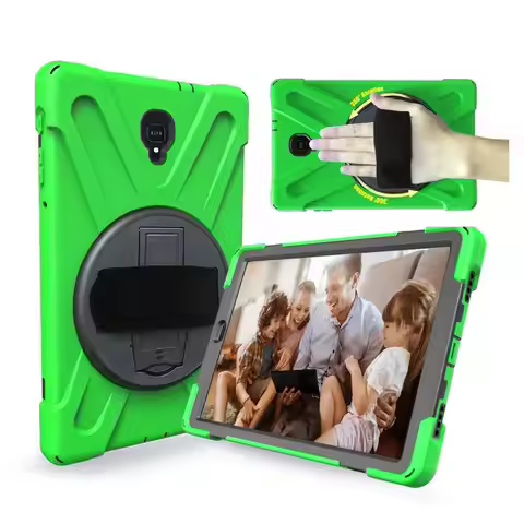 Armor Coque For Samsung Galaxy Tab A A2 10.5 2018 SM-T590 T595 Hand Strap 360 Rotation Stand Case Co