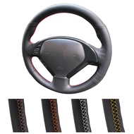 Microfiber Leather Car Steering Wheel Cover Black Beige Custom Made Automobile Steering Cover For In