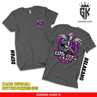 Fashion Gudang Kaos FF Elite Cees Gank Version Rapper Wings Baju Free Fire Men Cotton