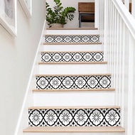 1 Roll Bohemian Motif Home Decor Staircase Stickers, Thickened Waterproof Wear-Resistant Peel And St