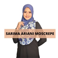 Tudung Sarung Bercorak / Sarima Ariani Mosscrepe 4D Printed