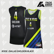 WNBA DALLAS SHELDON TEXAS 2 BASKETBALL JERSEY