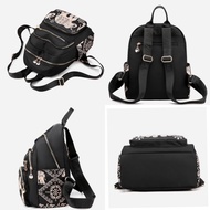 TAS RANSEL WANITA 4 RESLETING CHIBAO ANTI AIR MOTIF GAJAH HITAM