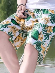 Short Shorts Men Summer Sports Casual Five-point Big Pants Trendy Thin Style 5-point 7-point Loose M