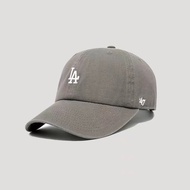 MLBˉ Official NY MZ 47brand black fashion Yankees NYLA Dodgers peaked hat curved eaves men and women
