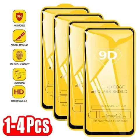 1-4PCS 9D Full Tempered Glass For OPPO Reno 11 F 5g Film OPPO Reno 8 7 6 5 Lite 4Z 5Z 2Z 2 Reno8 Ren